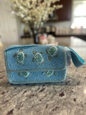 Sea Turtle Beaded Bag